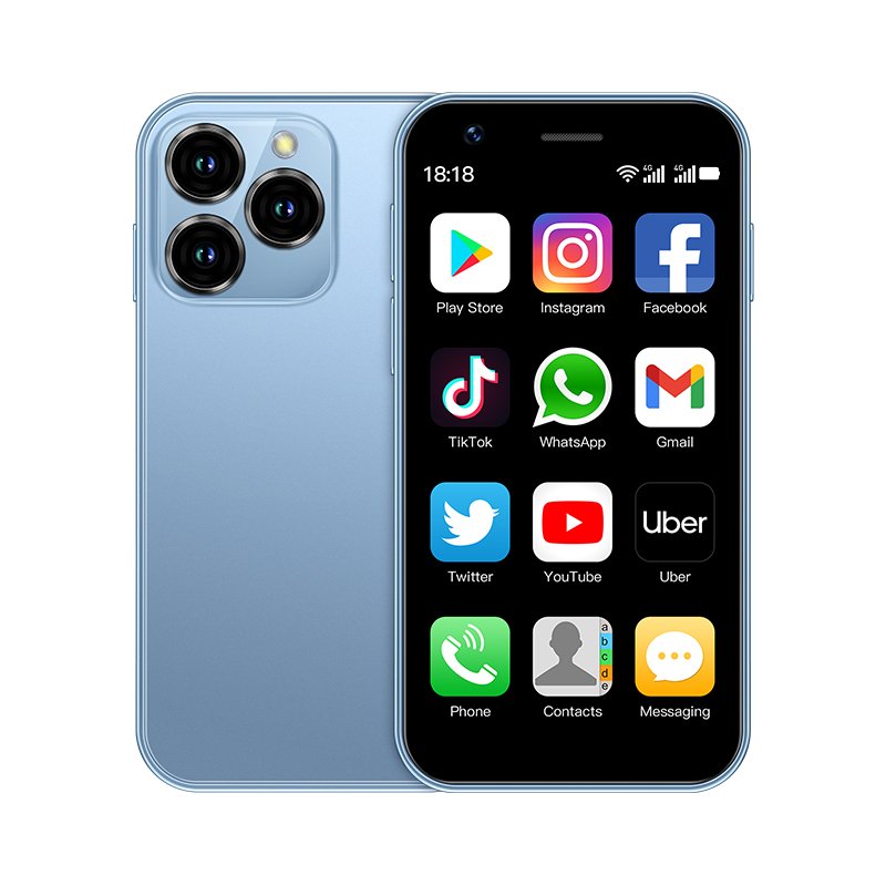 SOYES XS16 Small Mobile Phone 2024 Brand New 3 Inch IPS Screen 2000mAh 2GB/16GB Memory Android 4G Mini Smart Phone